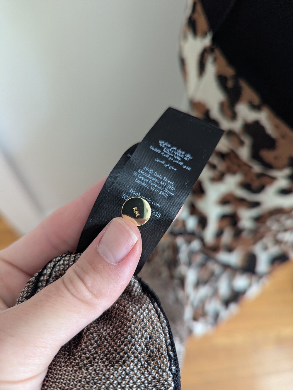 Karen Millen NWT Slinky Animal Print Knit Maxi Dress 4 Halter Safari Cocktail - Picture 8 of 12